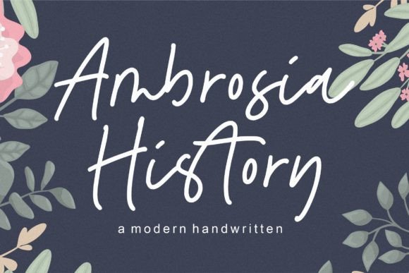 Ambrosia History: The Monoline Font for Scroll-Stopping Designs