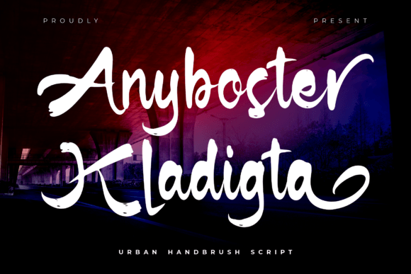 Anyboster Kladigta: The Urban Script Font for Modern Brands