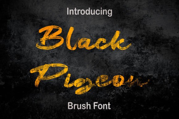 Black Pigeon: A Modern Script Font for Polished Branding