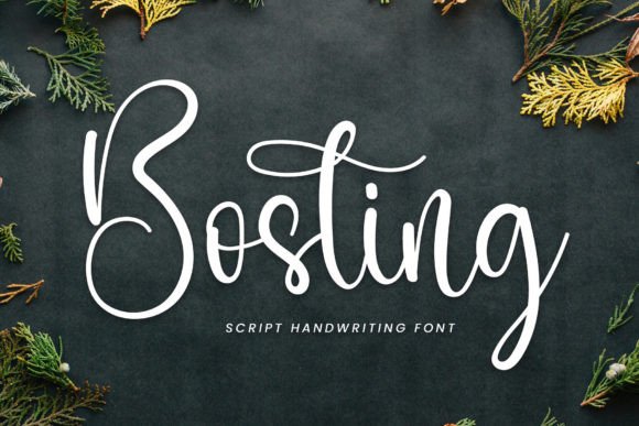 Bosting Font Review: A Dainty Script for Web Headers