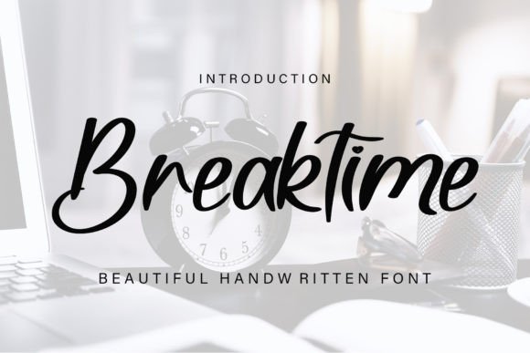 Breaktime: A Modern Handwritten Font for Editorial Design