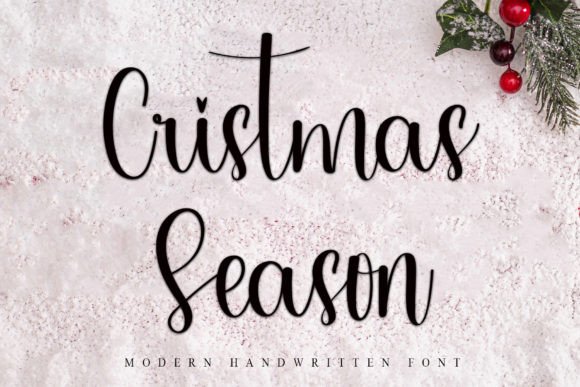 Cristmas Season: A Handwritten Font for Elegant Branding