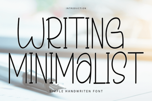 Elevate Your Brand with the Writing Minimalist Typeface