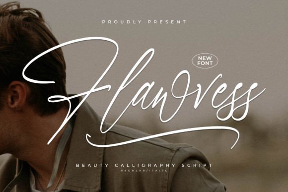 Flawvess: An Elegant Script Font for Editorial Design