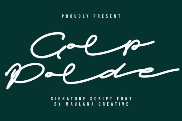 Golp Polde: A Script Font for Polished Brand Identity
