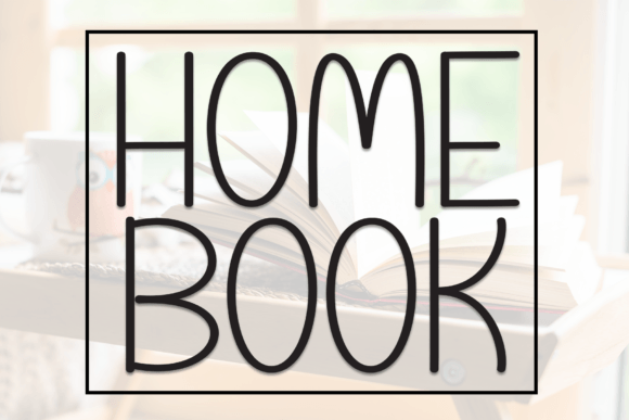 Home Book: A Handwritten Typeface for Editorial Warmth