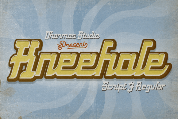 Kneehole: A Retro Display Font for Modern Web Design