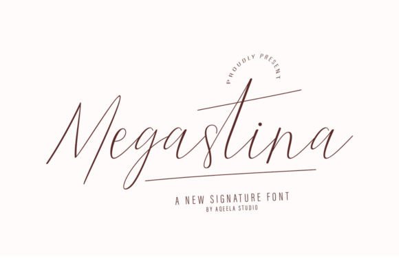 Megastina: A Bold Script for Modern Brand Identity