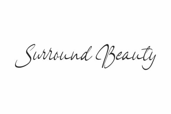 Surround Beauty: A Script Font for Elegant Web Design