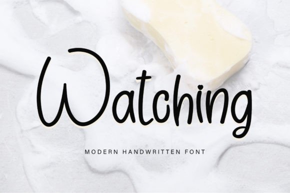 Watching: A Handwritten Font for Editorial Design